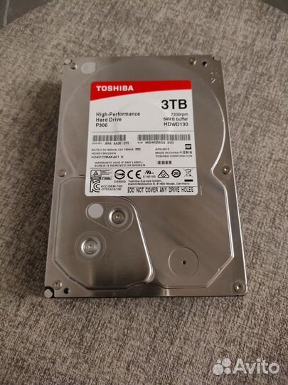 Жёсткий диск HDD Toshiba 3TB 7200