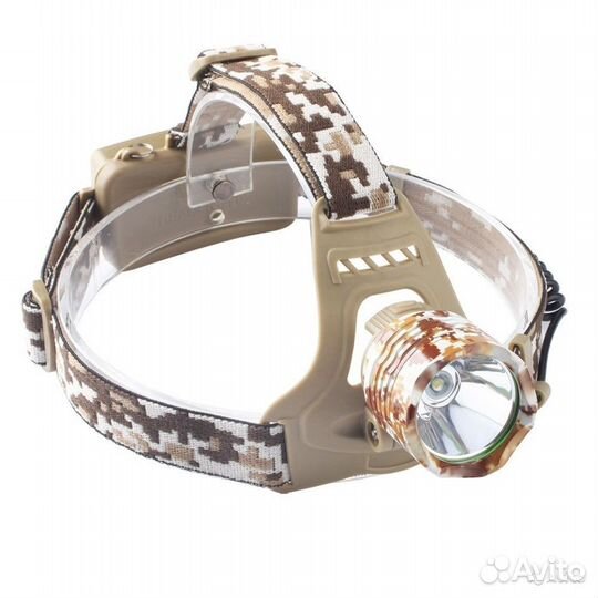 Фонарь налобный аккумуляторный /камуфляж