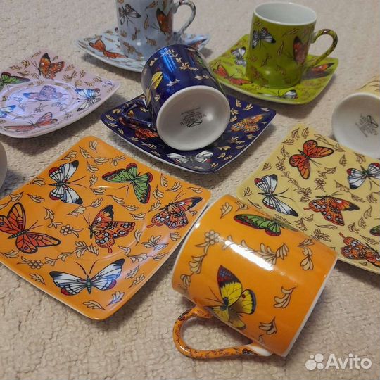 Кофейный сервиз Yamasen Япония 24ct gold collectio