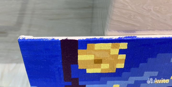 Картина Звездное Небо Ван Гог В Пикселях Масло