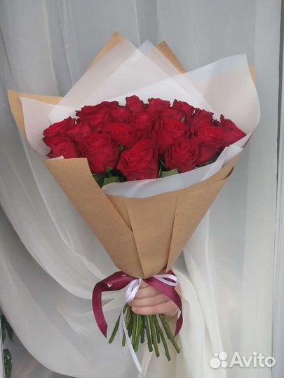 Букет красных роз