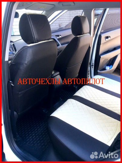 Чехлы Автопилот Hyundai Creta 1 из экокожи Ромб