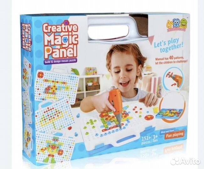 Конструктор- мозайка с шуруповертом