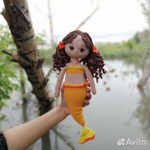 Русалка, игрушки ручной работы, вязаные игрушки