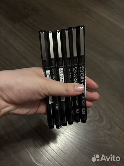 Линеры/капиллярные ручки Derwent