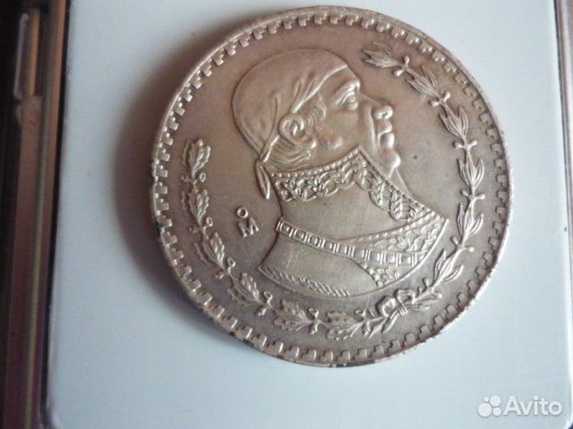 Мексика 1 Песо 1965 г. серебро