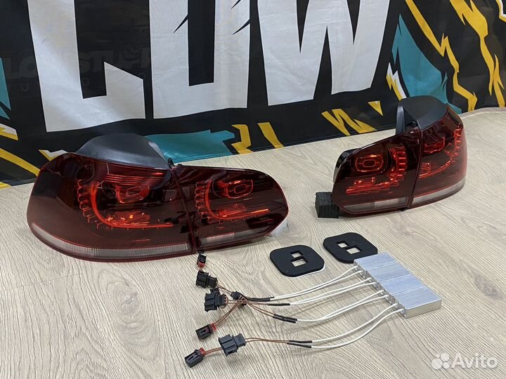 Фонари задние Golf 6 GTI R R20 комплект