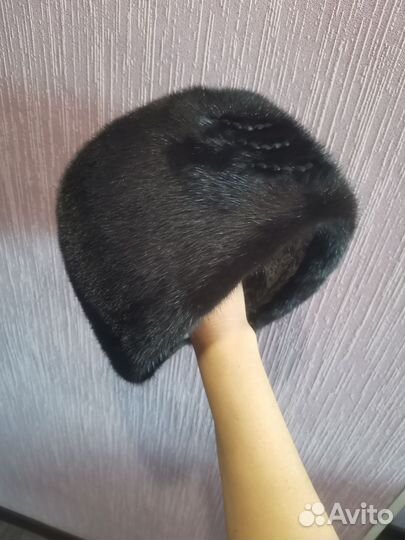 Норковый мягкий берет