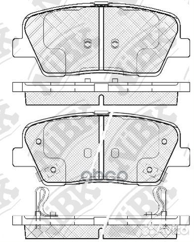 Колодки тормозные дисковые зад PN0415 NiBK