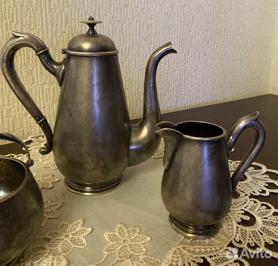 Роскошный кофейник, молочник и сахарница Norblin