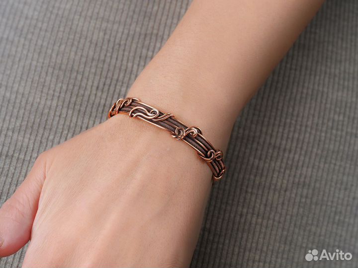 Браслет Медь Украшение Ручной работы WireWrapArt