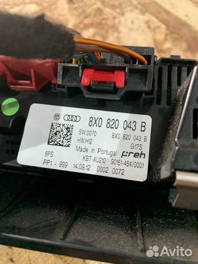 Блок управления климат-контролем Audi A1 8X (5хб)