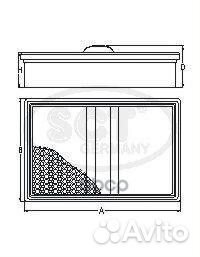 Фильтр возд SCT SB-533 Mercedes SB533 SCT