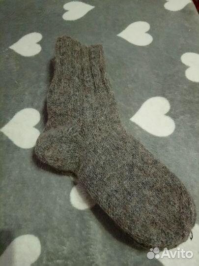 Пуховый платок/Носки вязаные