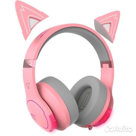 Наушники Edifier G5BT Cat розовый/серый