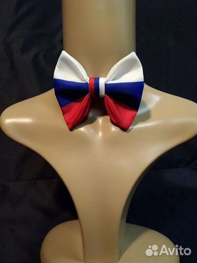 Галстук бабочка триколор