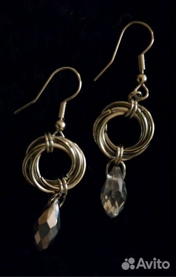 Серьги с бусинами