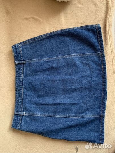 Джинсовая юбка размер l