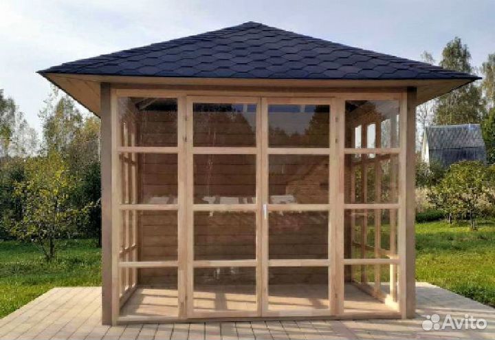 Остекление беседок