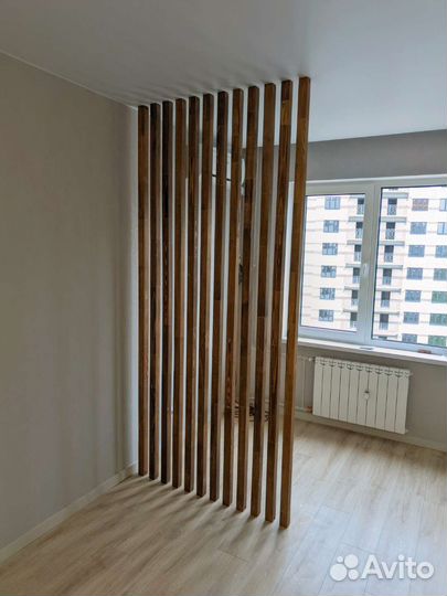 Декоративная перегородка из дерева