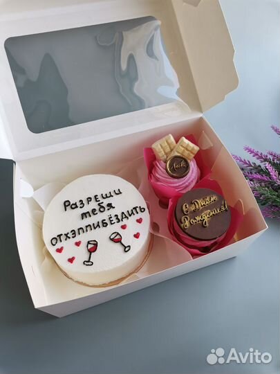 Торт капкейки цветы сладкий подарок день рождение