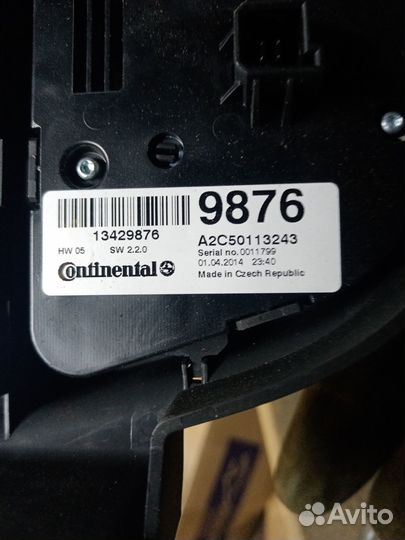 Блок управления печкой на Опель Мокка 2014 год