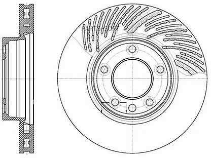 Торм.диск пер.вент.330x32 R 5 отв. porsche Cayenne 3,2 R17 9/02-,VW Touareg 10/02- 677311