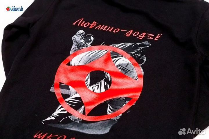 Печать логотипов и принтов на худи опт / розница