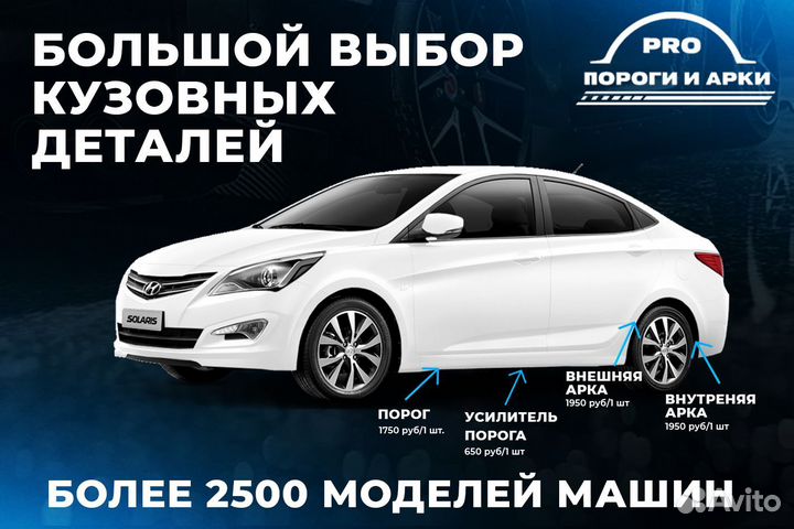 Ремонтные пороги на Nissan Almera 2 (N16) хэтчбек