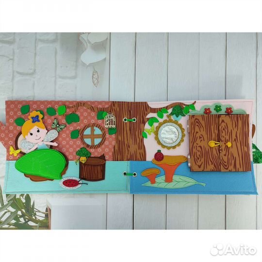 Домик из фетра для цветочной феи