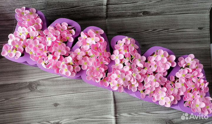 Букет роз из мыла