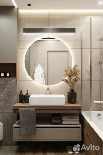 Зеркало с подсветкой круглое Vivian