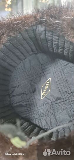 Норковая шапка мужская ушанка новая