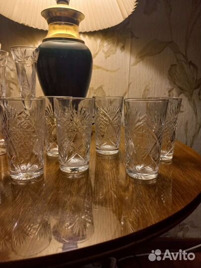 Люстра хрустальная, хрустальная посуда