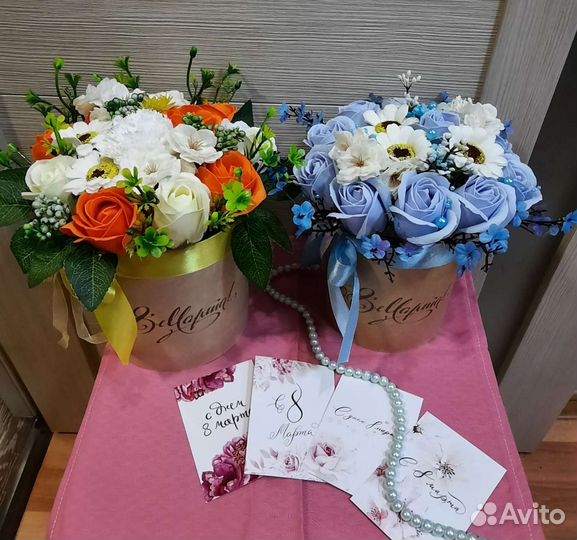 Мыльные букеты