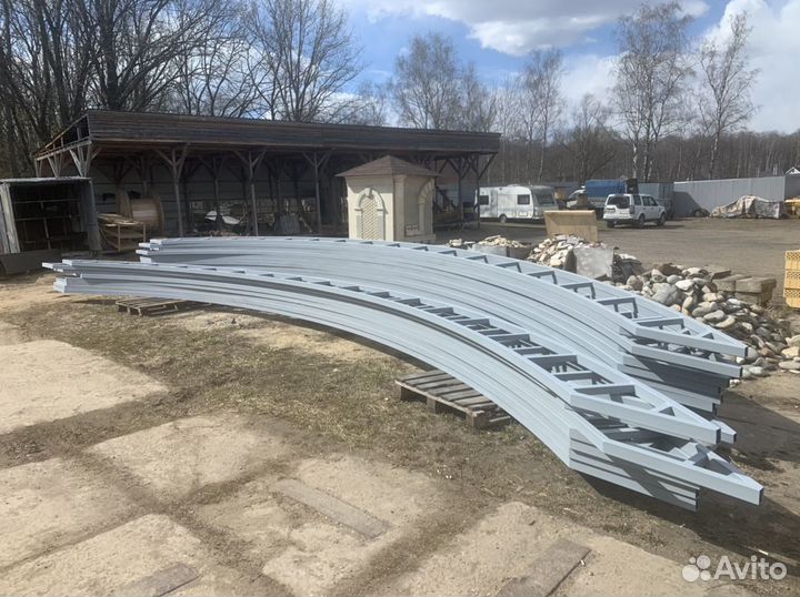 Арочные фермы из профильной трубы 60х40