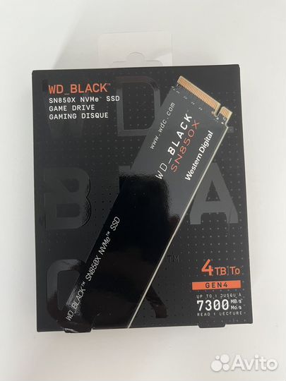 Western digital sn850x 4tb ssd