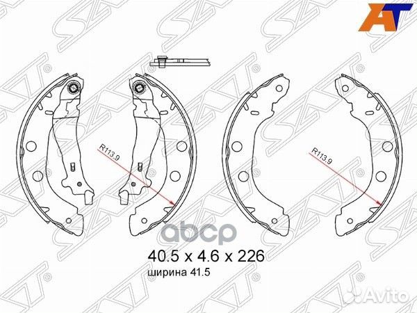 Колодки тормозные барабанные зад nissan primera