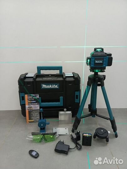 Лазерный уровень makita 4D со штативом