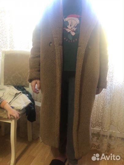 Пальто шуба чебурашка тедди