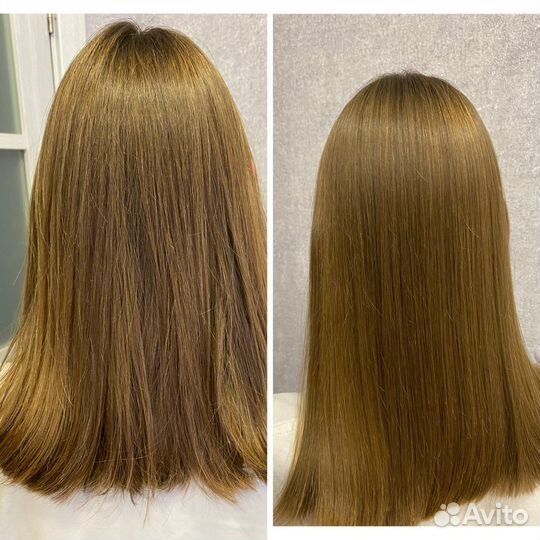 Кератиновое выпрямление волос