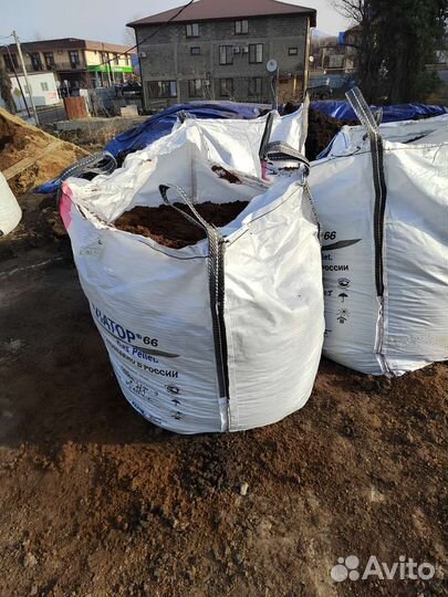 Чернозем перегной плодородный грунт биг-бэг