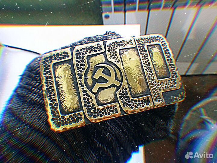 Мужской кожаный ремень ручной работы