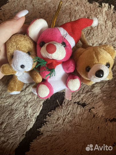 Три мягкие игрушки