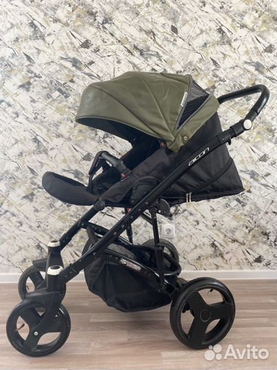Коляска 2 в 1 экокожа