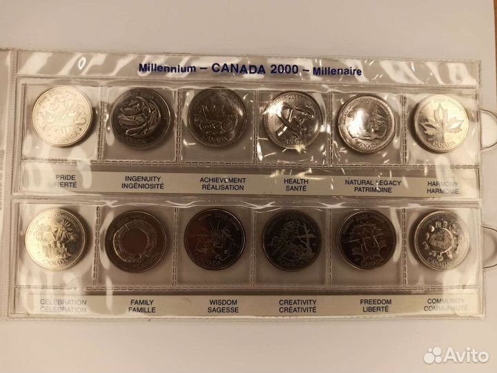 Разные наборы монет Канады