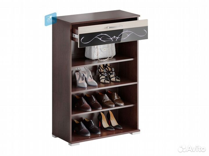 Юнона-2 Тумба для обуви Венге Дуб молочный