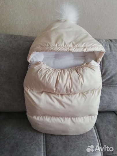 Зимний конверт на выписку для новорождённого