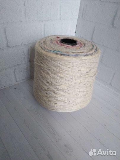 Пряжа полушерсть на бобине