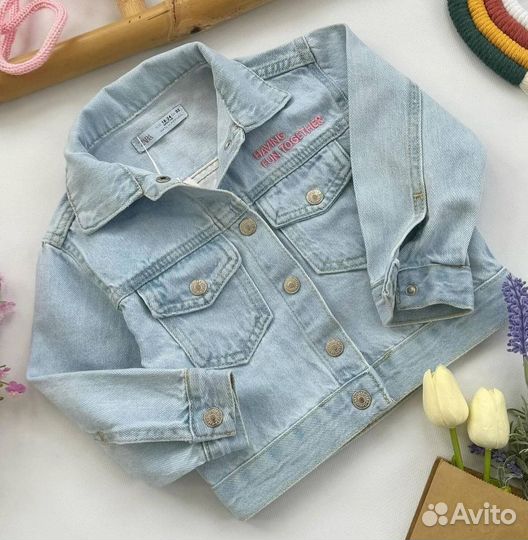 Куртка джинсовая для девочки Zara новая 92-116
